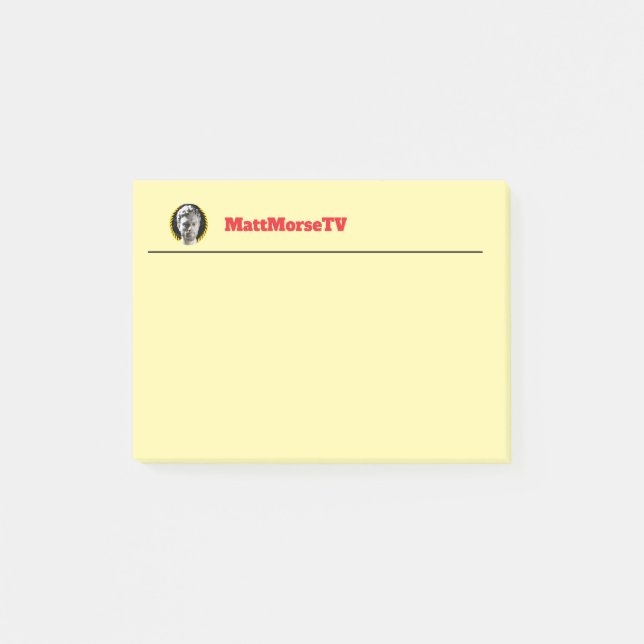 Post-it® MattMorseTV Post It Notes (différentes tailles) (Devant)