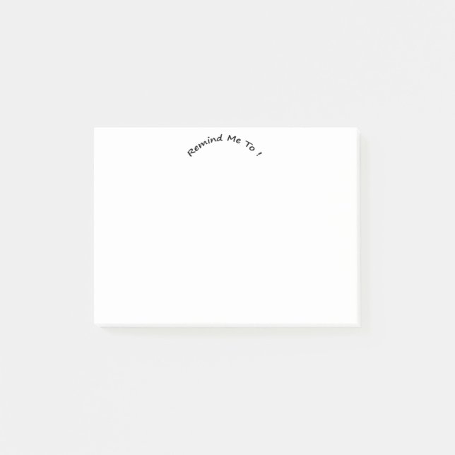 Post-it® Me Rappeler À (Devant)