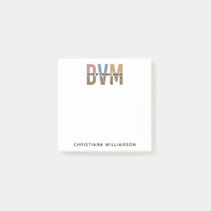 Post-it® Médecin DVM personnalisé en médecine vétérinaire