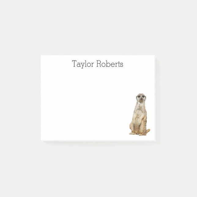 Post-it® Meerkat avec votre coutume nommée (Devant)