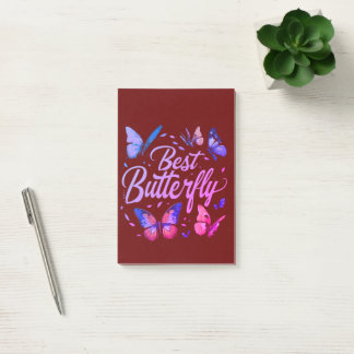 Post-it® Meilleur Bloc-notes pour papillon.