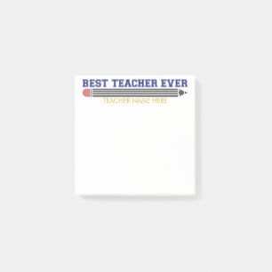 Post-it® Meilleur enseignant personnalisé jamais - Cadeau C