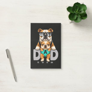 Post-it® Meilleur papa bouledogue de tous les temps – Fête