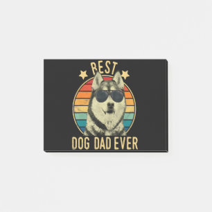 Post-it® Meilleur papa chien   Cadeau pour papa husky sibér