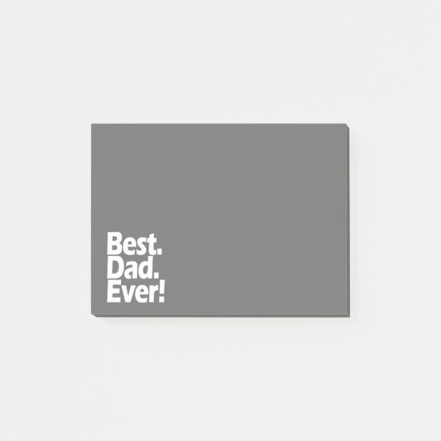 Post-it® Meilleur papa jamais exclamation Fête des pères no (Devant)
