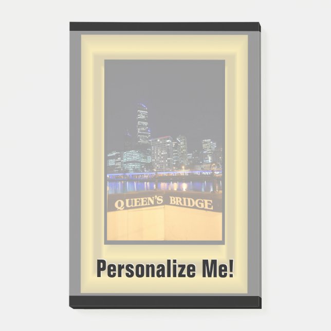 Post-it® Melbourne Australie CBD Night Lights (Devant)