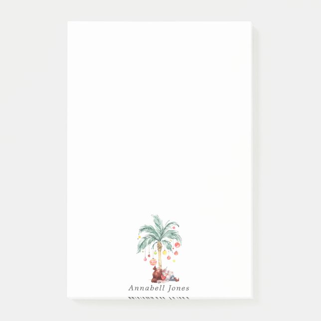 Post-it® Mele Kalikimaka | Palmiers de Noël personnalisés (Devant)