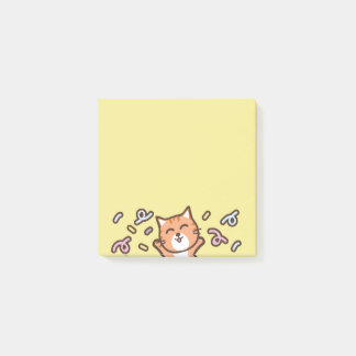 Post-it® mémo de chat de dessin animé