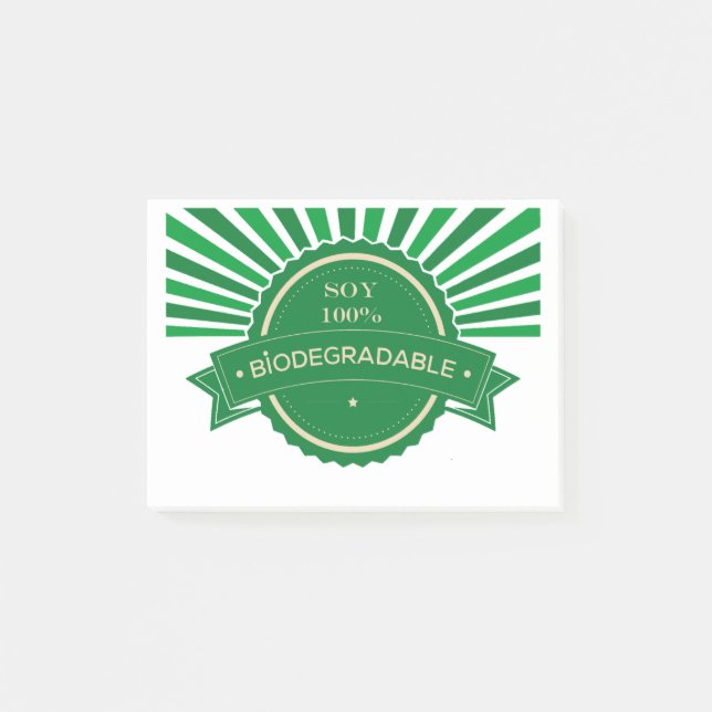 Post-it® Mensaje Soy 100% Biodegradable (Devant)