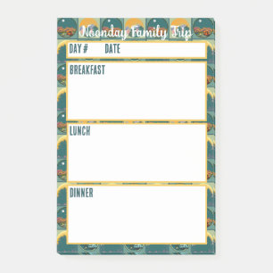 Post-it® Menu Camping Outil de planification des repas