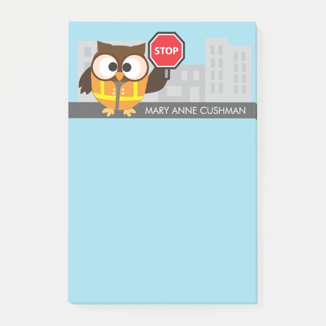 Post-it® Merci de patrouille de sécurité d'école de garde (Devant)