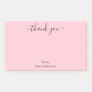 Post-it® Merci d'enseignant rose simple