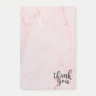 Post-it® Merci Gold Love Coeur Marbre rose