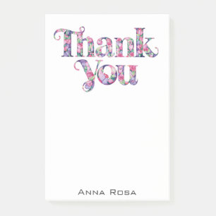 Post-it® *~* Merci Gratitude AP85 Fleurs
