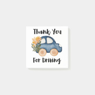 Post-it® Merci pour la conduite Post It Notes