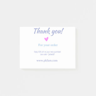 Post-it® Merci pour l'achat détail de l'entreprise familial