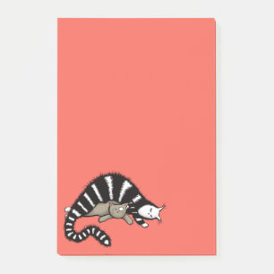 Post-it® Mère de chat protège son mignonne Kitty