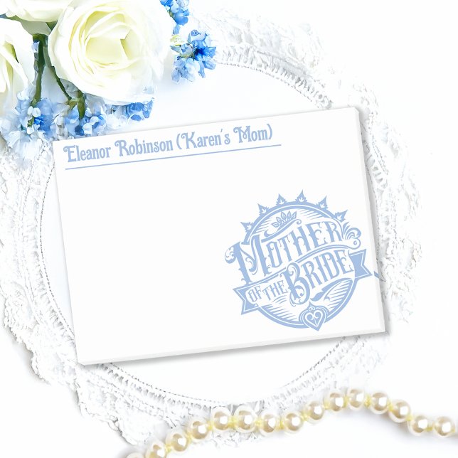 Post-it® Mère de la mariée couleur personnalisée et textes (Créateur téléchargé)