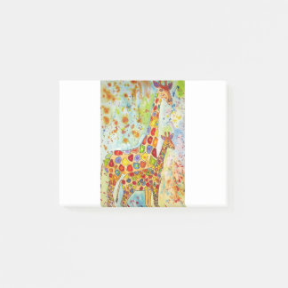 Post-it® Mère et bébé-girafes colorées