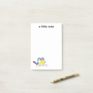 Post-it® Merles Bleus sur une Branche