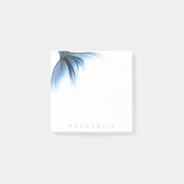 Post-it® Mermaid Glam Tail | Dusty Ice Blue Luster Custom (Devant)