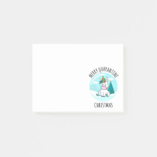 Post-it® Merry Quarantine Christmas Unicorn