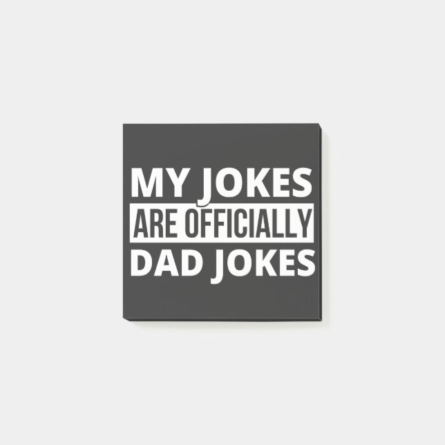 Post-it® mes blagues sont des blagues de papa (Devant)