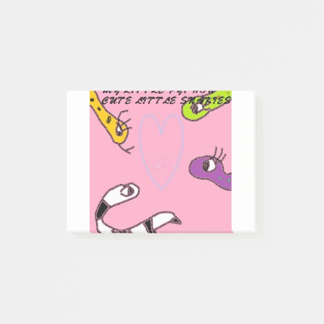 Post-it® Mes petites notes de post-it de python (Devant)