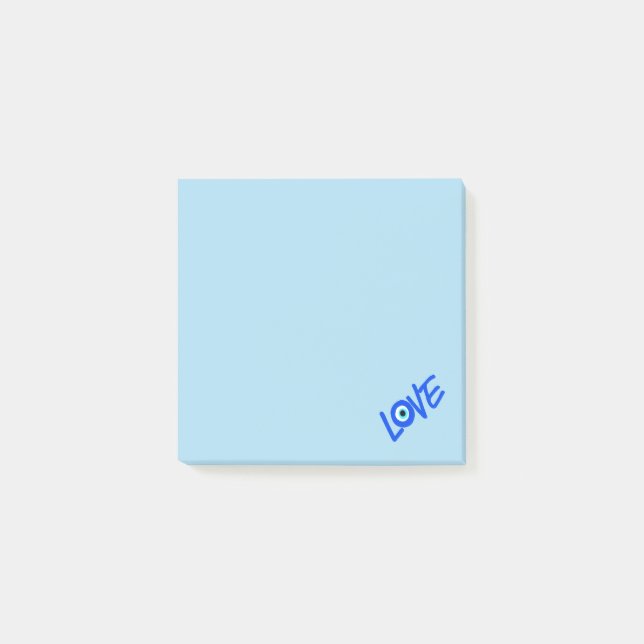 Post-it® Message d'AMOUR bleu doux (Devant)
