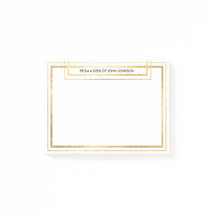 Message du bureau de Golden Foil minimalisme chic