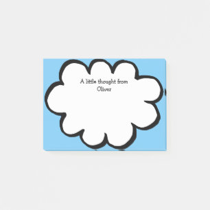 Post-it® Message personnalisé avec un nom mignon nuage