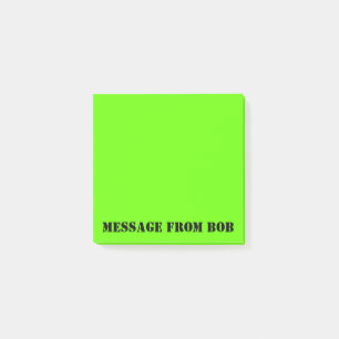 Post-it® Message vert 3 x 3 de Dayglow