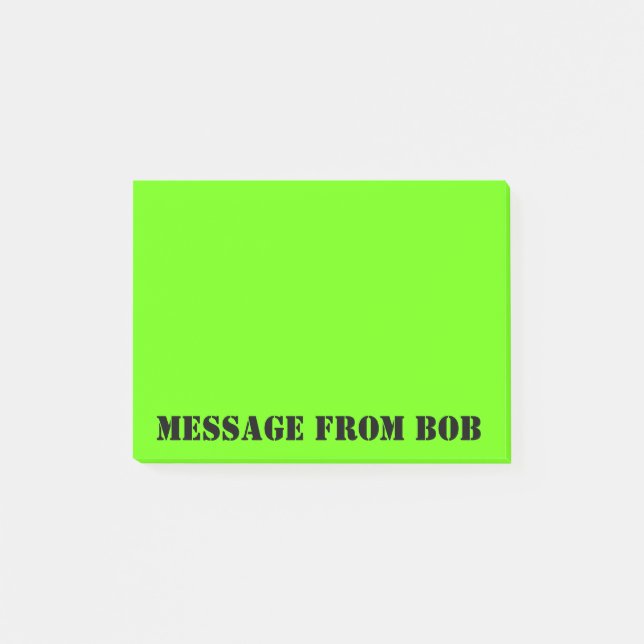 Post-it® Message vert d'été (Devant)