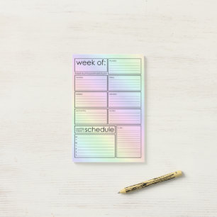 Post-it® Mete planificateur holographique hebdomadaire Post