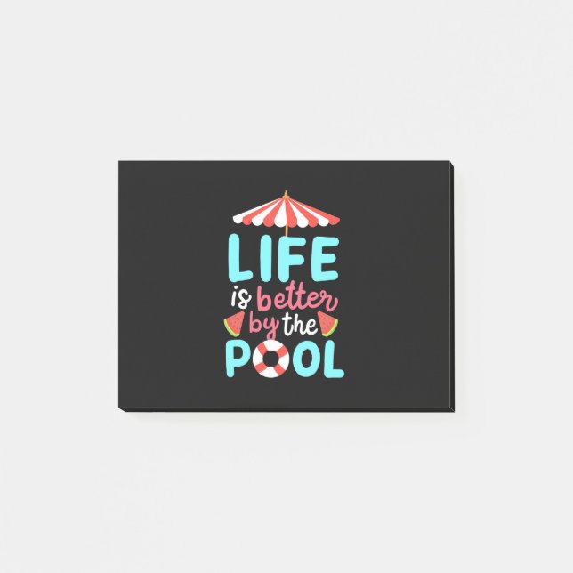 Post-it® Mieux Vivre Au Bord De La Piscine (Devant)