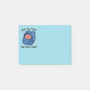 Post-it® Mignon « Avez-vous emballé votre cerveau aujourd'h
