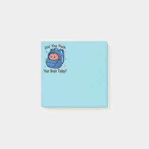 Post-it® Mignon « Avez-vous emballé votre cerveau aujourd'h