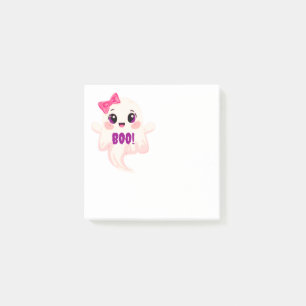 Post-it® Mignon Boo de fille ! Fantôme