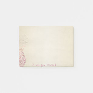Post-it® Mignon Chic Élégant , Ananas Rose
