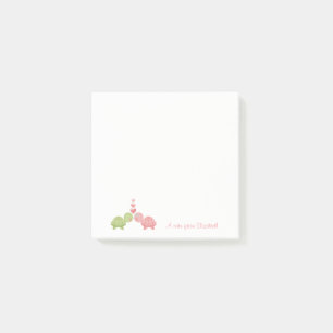Post-it® Mignon Féminin,Tortues Amoureuses