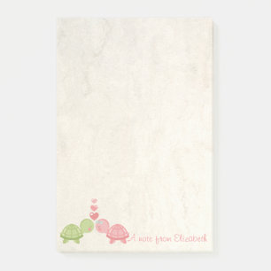 Post-it® Mignon Féminin,Tortues Amoureuses