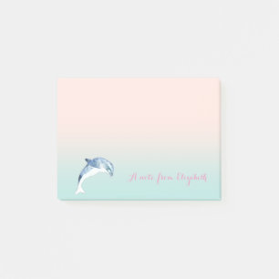 Post-it® Mignon Joli Élégant ,Dauphin,Personnalisé