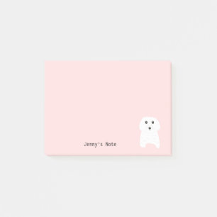 Post-it® Mignonne Blanc Teddy Ours Chien Animal animal anim
