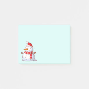 Post-it® Mignonne bonhomme de neige de Noël