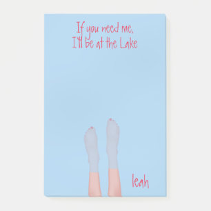 Post-it® Mignonne Eau Whimsical Océan Orteils roses Fille