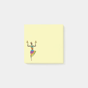 Post-it® Mignonne papeterie d'art de femme tribale africain