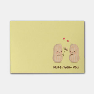 Post-it® Mignons cacahuètes fou de vous jeu de mots humour