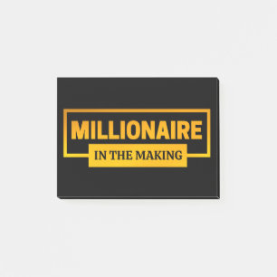 POST-IT® MILLIONNAIRE EN TRAIN DE FAIRE