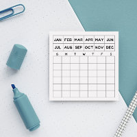 Mini calendrier minimaliste du planificateur mensu