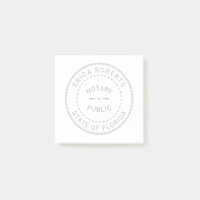 Minimaliste de plaine de timbre de notaire